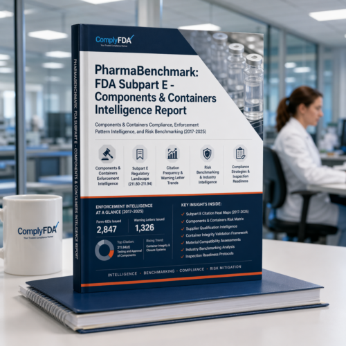 1 / 1 – PharmaBenchmark FDA Subpart E Components & Containers Intelligence Report