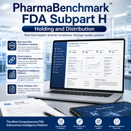 PharmaBenchmark: FDA Subpart H - Holding and Distribution